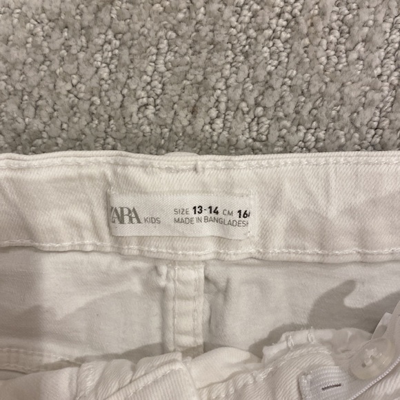 ZARA KIDS white jean skirt - Picture 2 of 2